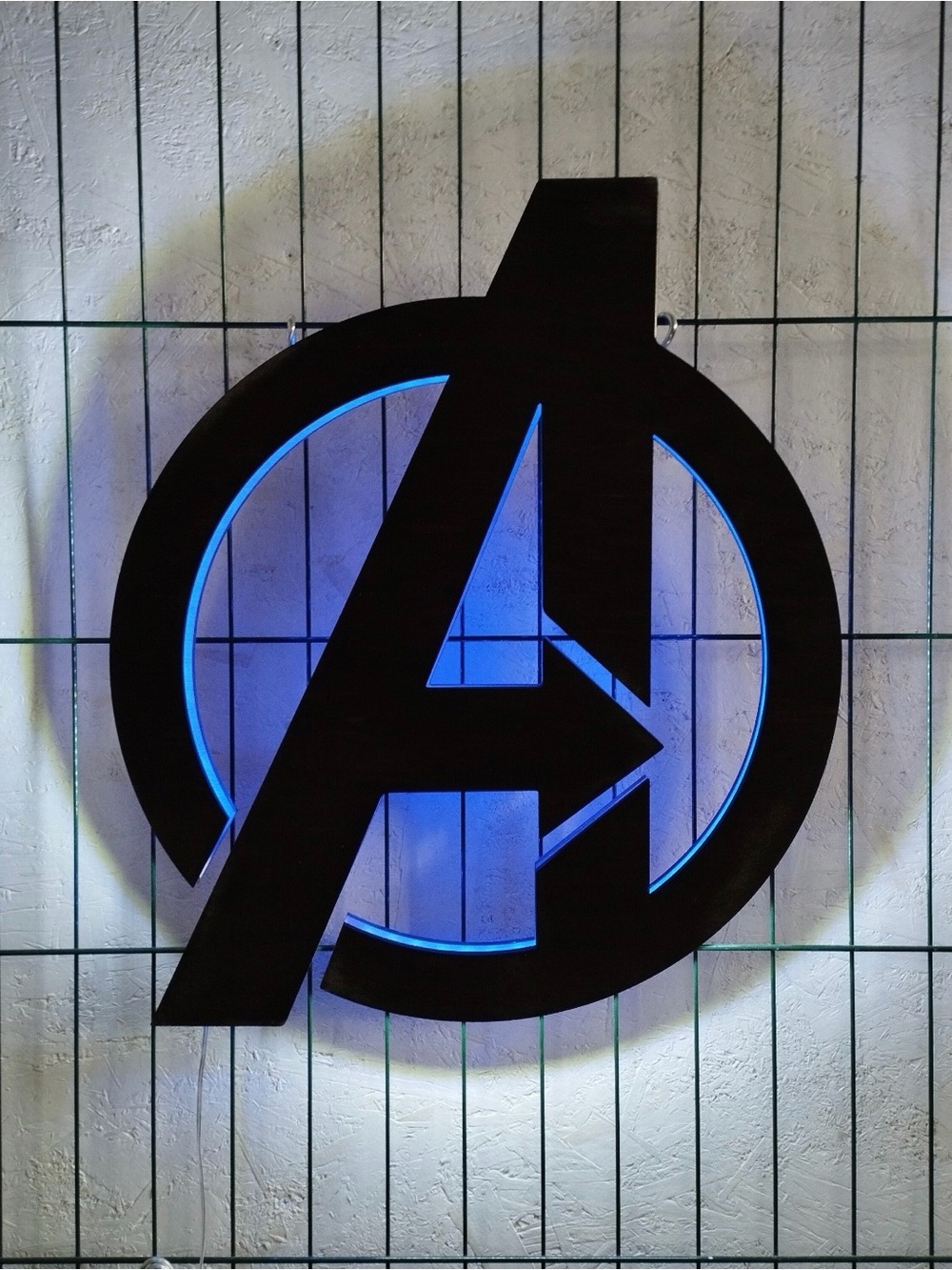 Avengers LED Wall Sign - Multicolor with dimmer
